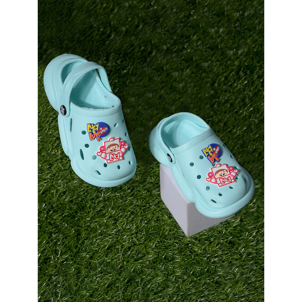AHA Casual Green Clogs For Kids ZQ-SH-018 By Liberty - Image 4