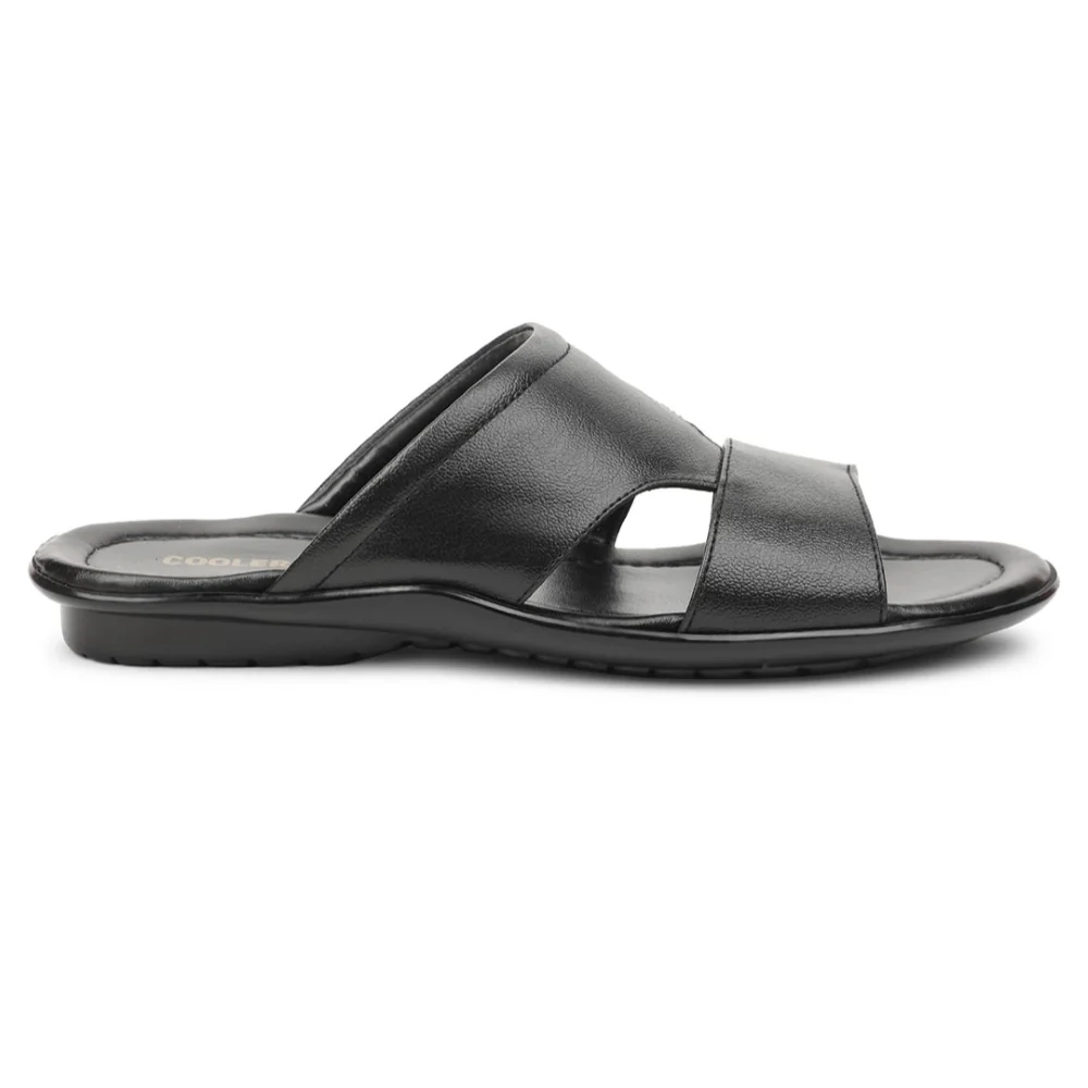 Coolers Black Casual Slipper For Men COOL99-704 By Liberty - Image 2