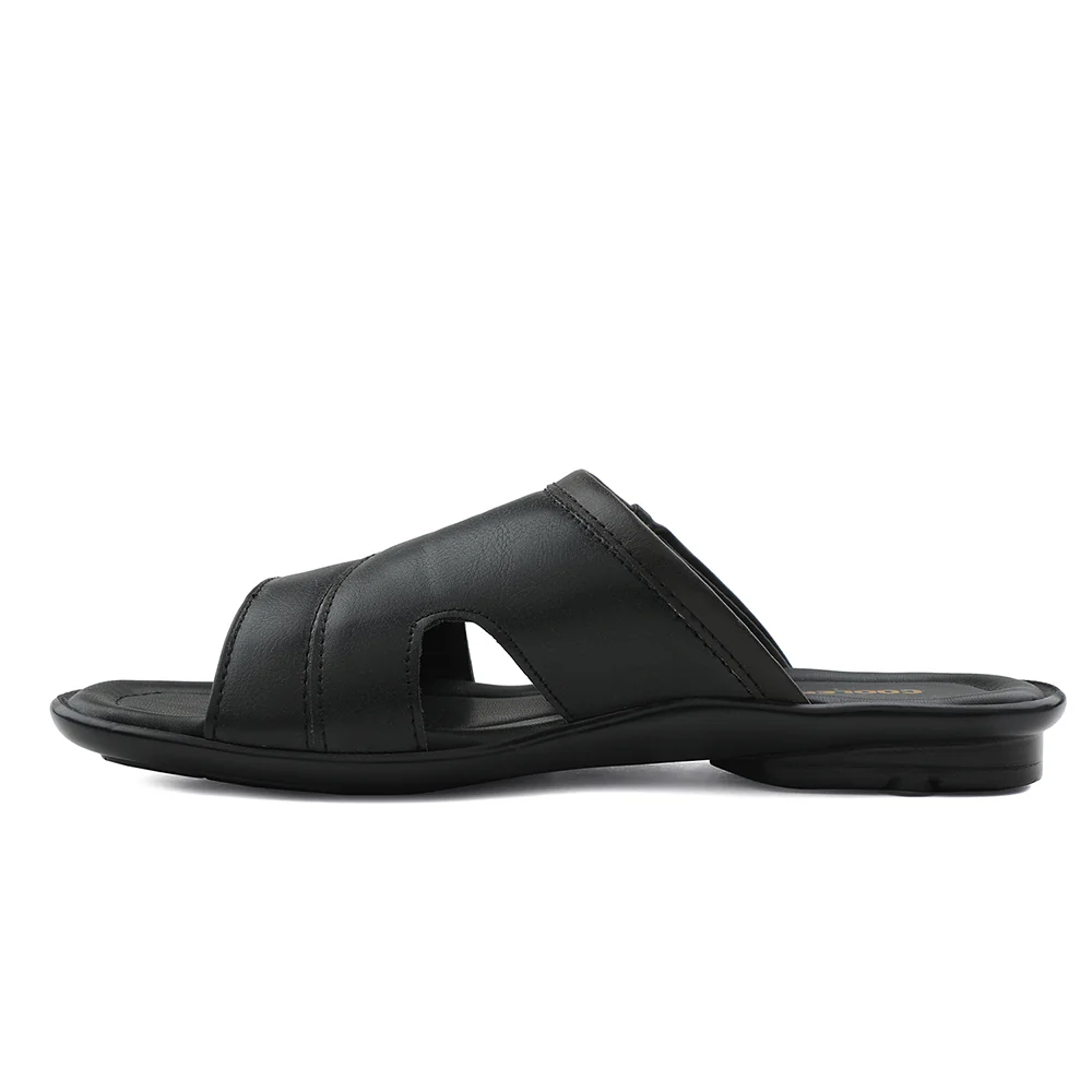 Coolers Black Casual Slipper For Men LIGHTER-2 By Liberty - Image 3