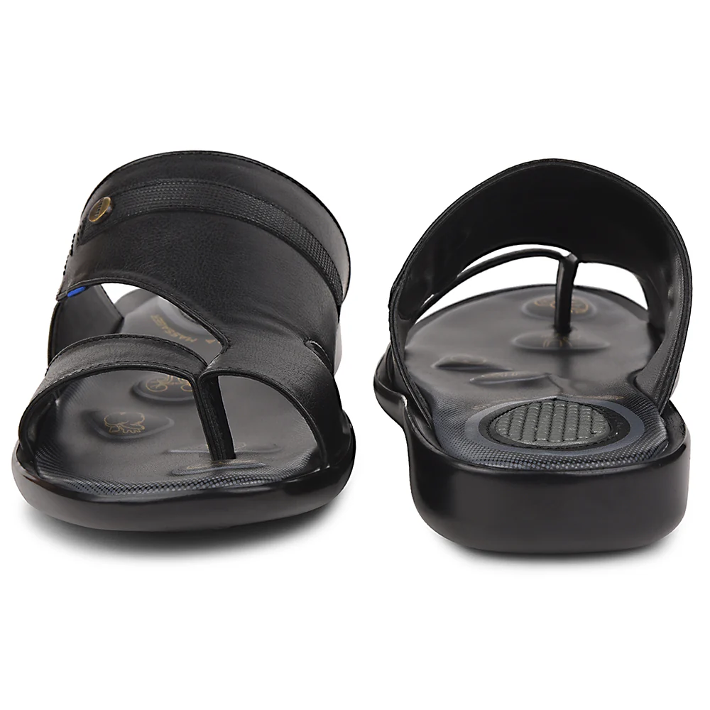 Coolers Black Casual Slipper For Men ZAKY-110 By Liberty - Image 6