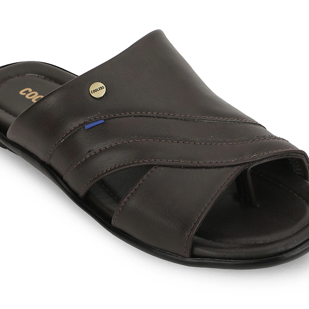 Coolers Brown Casual Flat Sandal For Men SENTOS-1 By Liberty - Image 4
