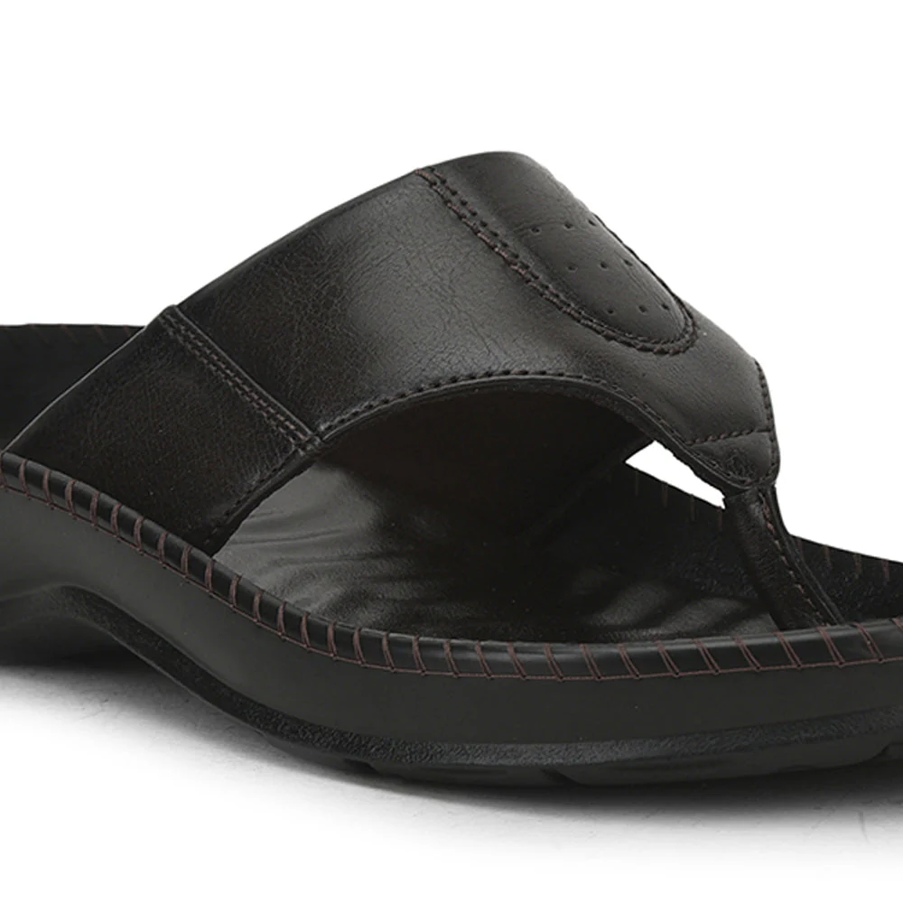 Coolers Brown Casual Slipper For Men META-1 By Liberty - Image 5