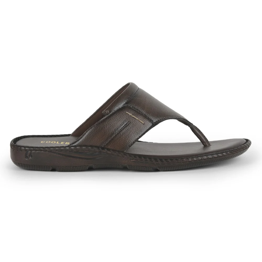 Coolers Brown Casual Slipper For Men VCL-26 By Liberty - Image 2