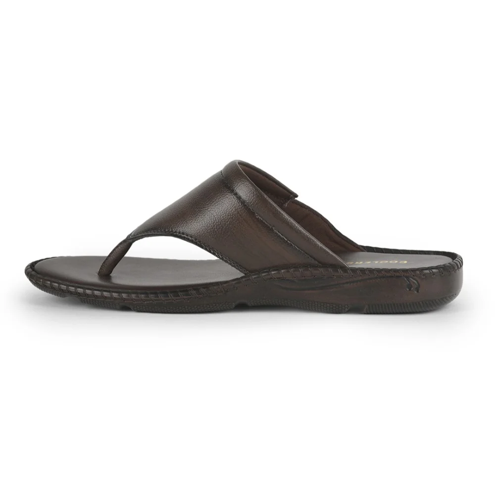 Coolers Brown Casual Slipper For Men VCL-26 By Liberty - Image 3