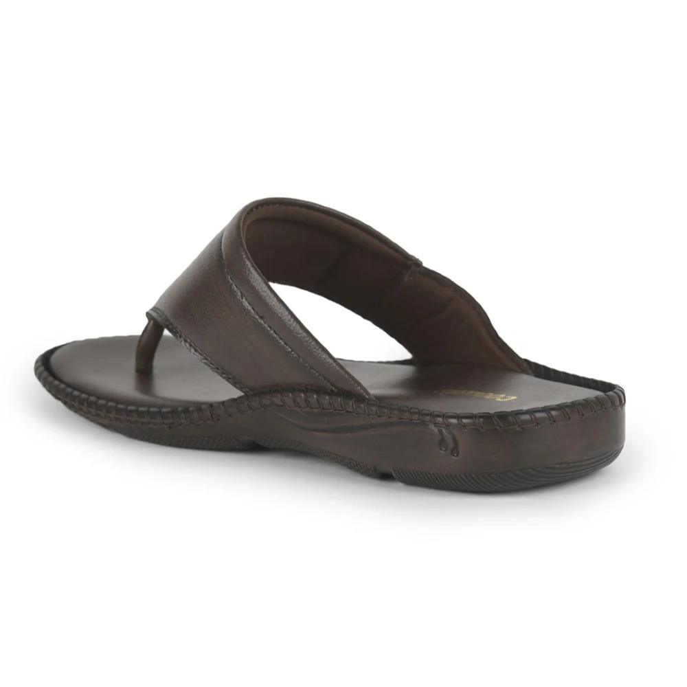 Coolers Brown Casual Slipper For Men VCL-26 By Liberty - Image 4