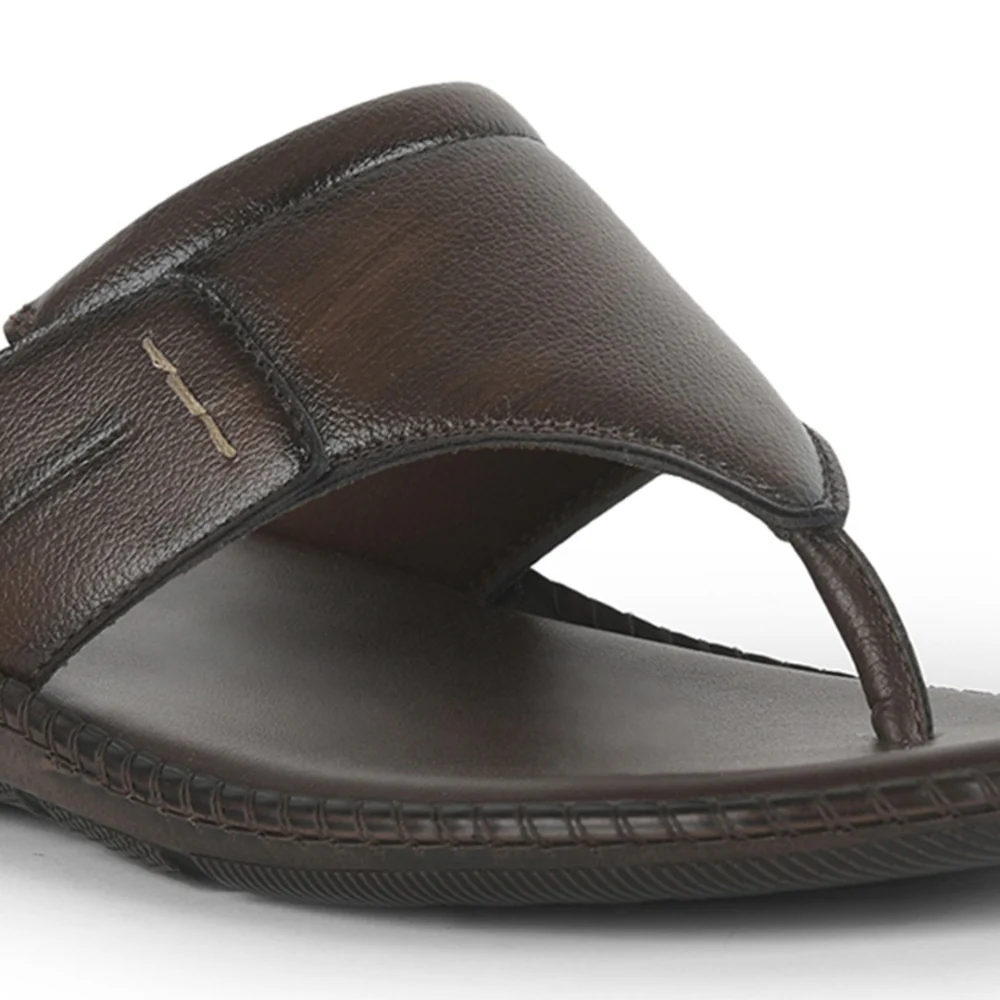 Coolers Brown Casual Slipper For Men VCL-26 By Liberty - Image 5