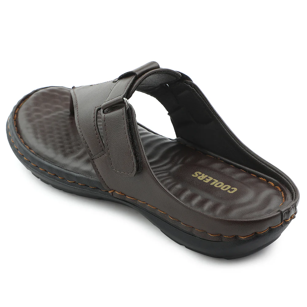 Coolers Brown Casual Slipper For Men VSL-13E By Liberty - Image 3