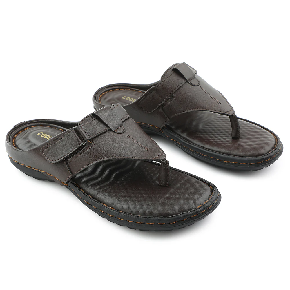 Coolers Brown Casual Slipper For Men VSL-13E By Liberty - Image 4