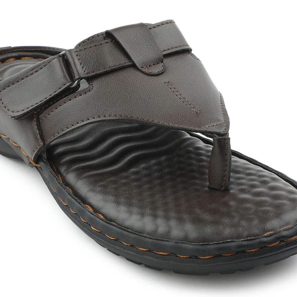 Coolers Brown Casual Slipper For Men VSL-13E By Liberty - Image 5