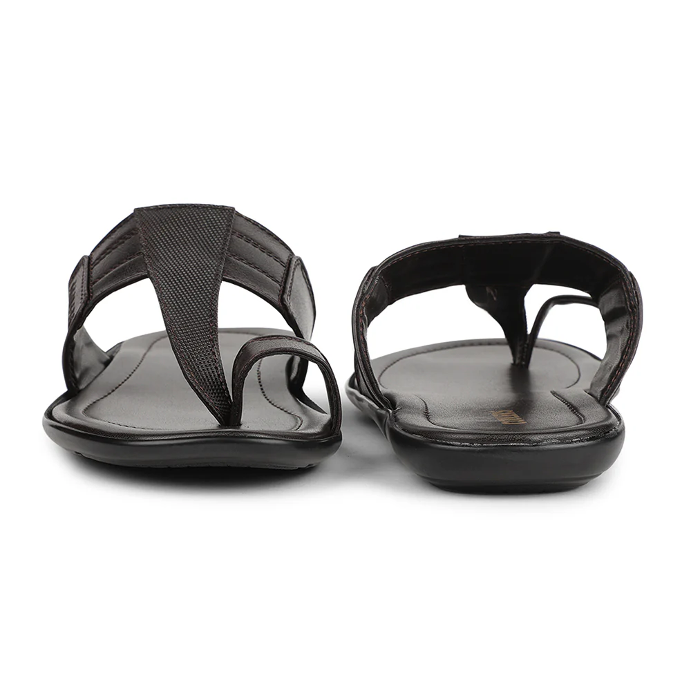 Coolers Brown Casual Toe Ring Slipper For Men SUPER99-1 By Liberty - Image 6