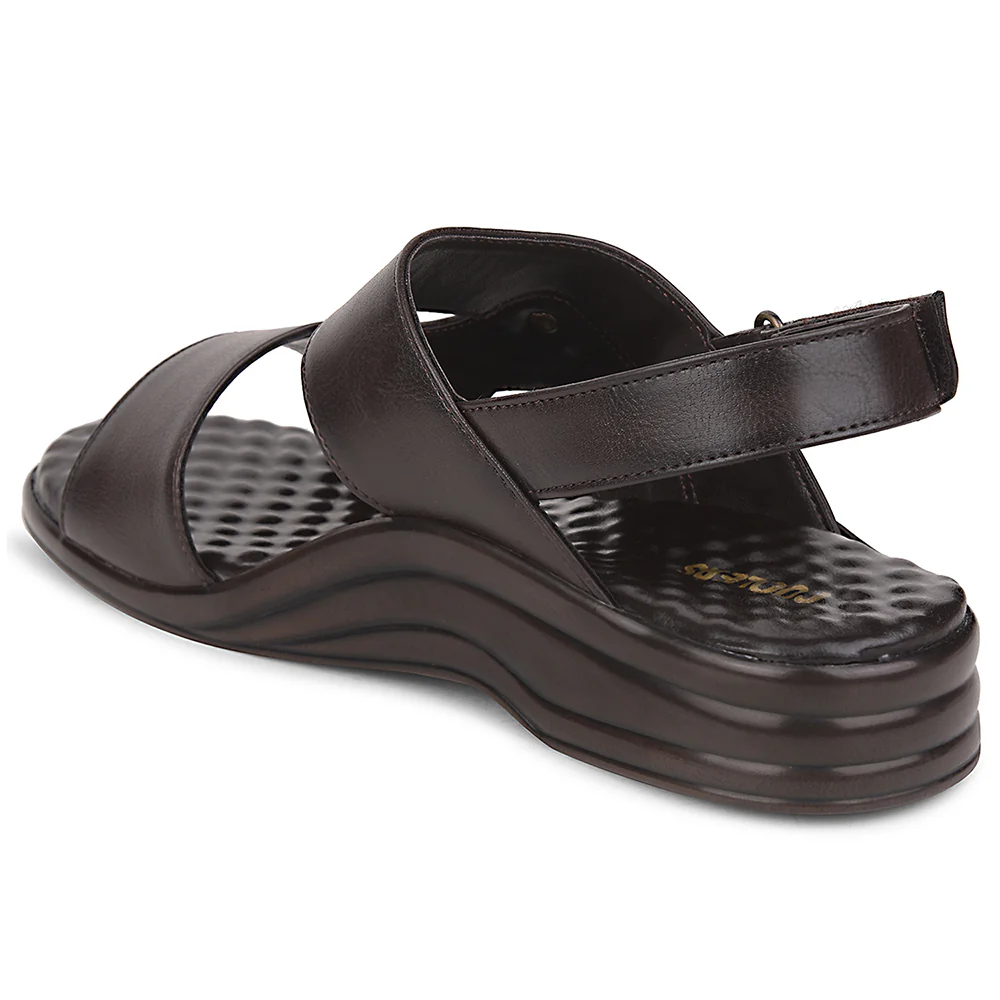 Coolers Brown Formal Sandal For Men 7123-140 By Liberty - Image 4