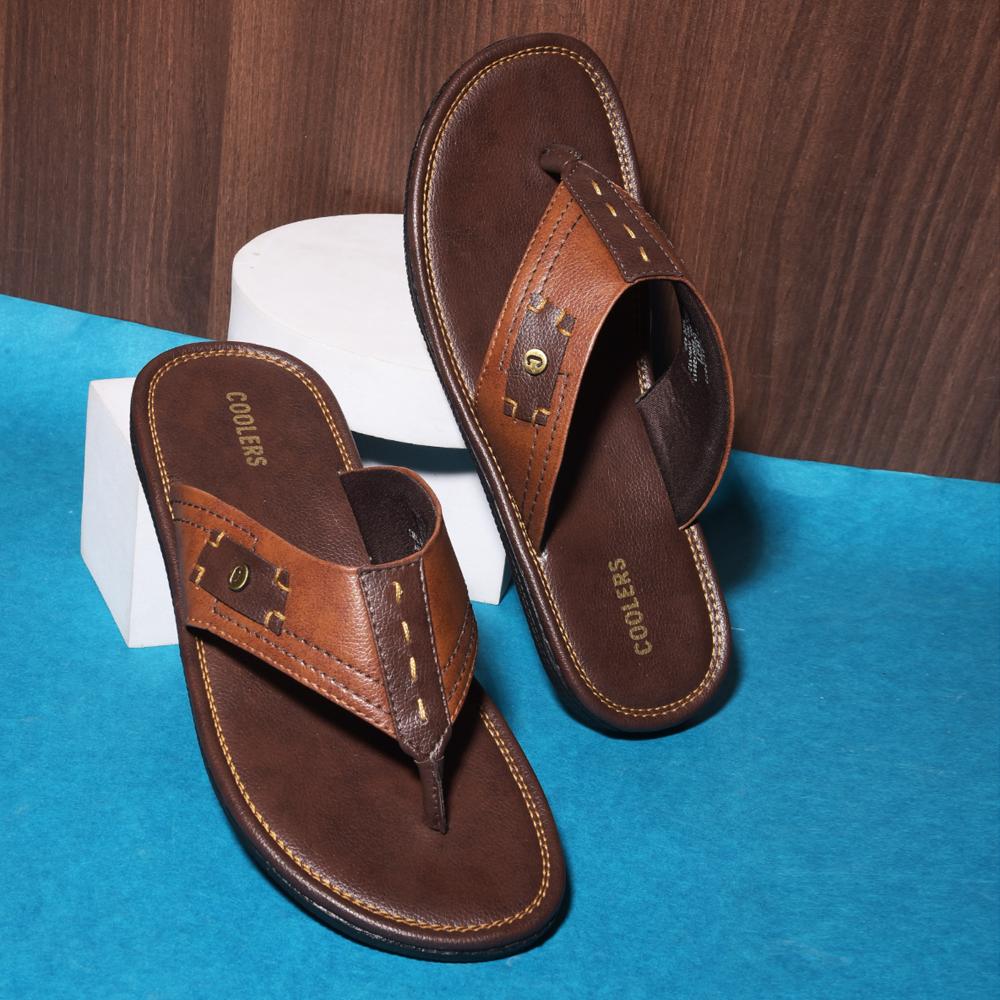 Coolers By Liberty AVN-112 Casual Slippers For Men - Tan - Image 4
