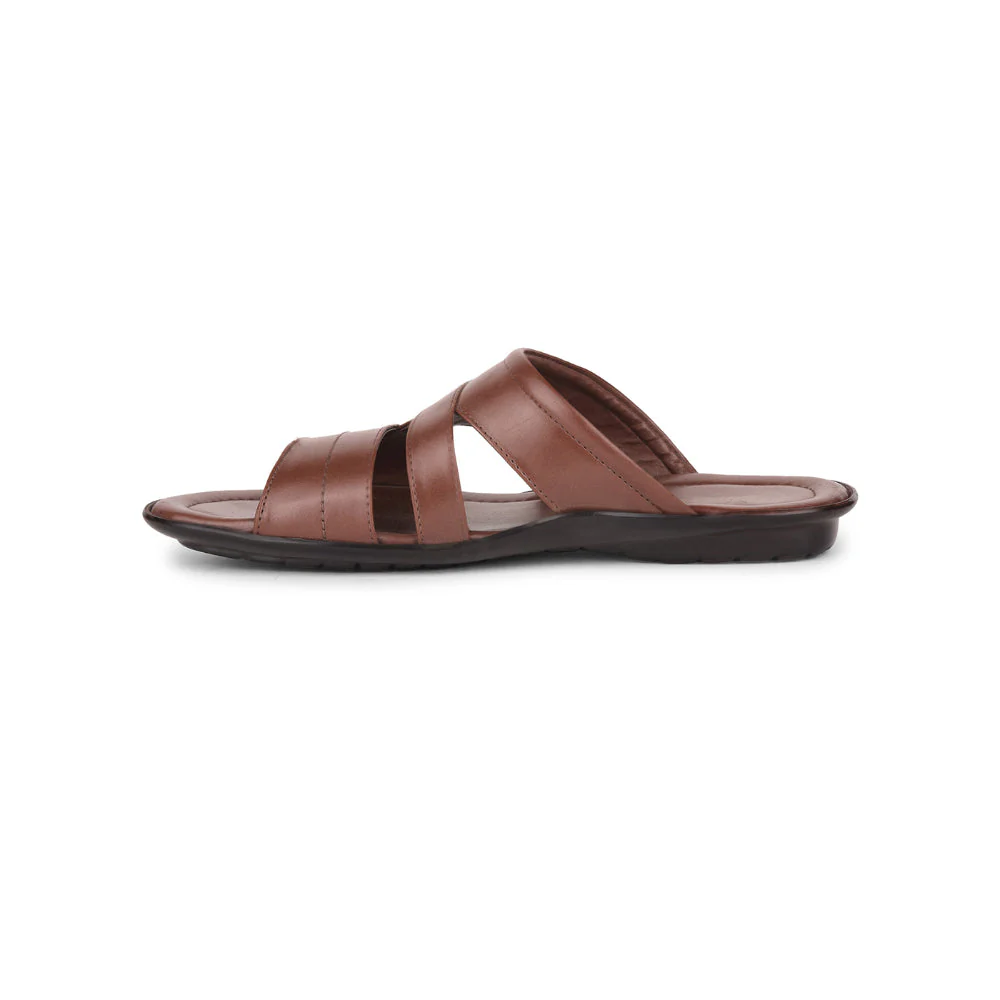 Coolers Casual Tan Toe Ring Slippers For Men COOL99-92 By Liberty - Image 3