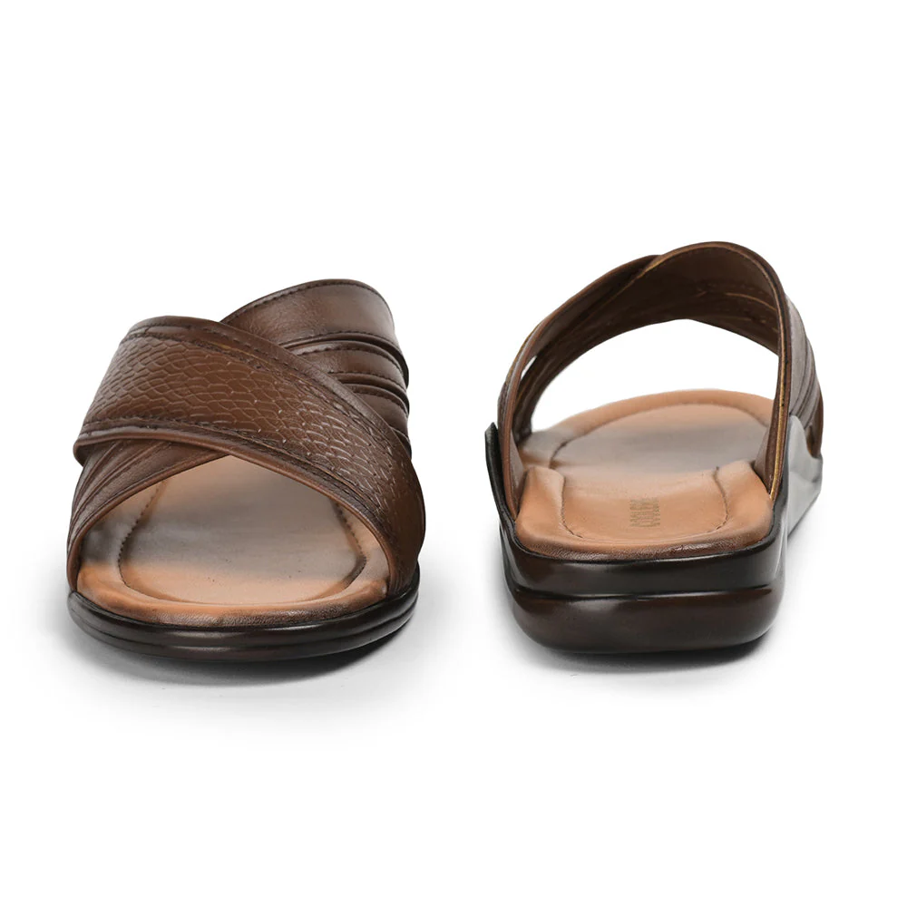 Coolers By Liberty Men DON Tan Casual Slippers - Image 5