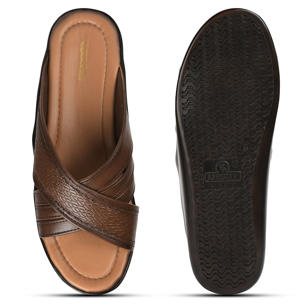 Coolers By Liberty Men DON Tan Casual Slippers - Image 6