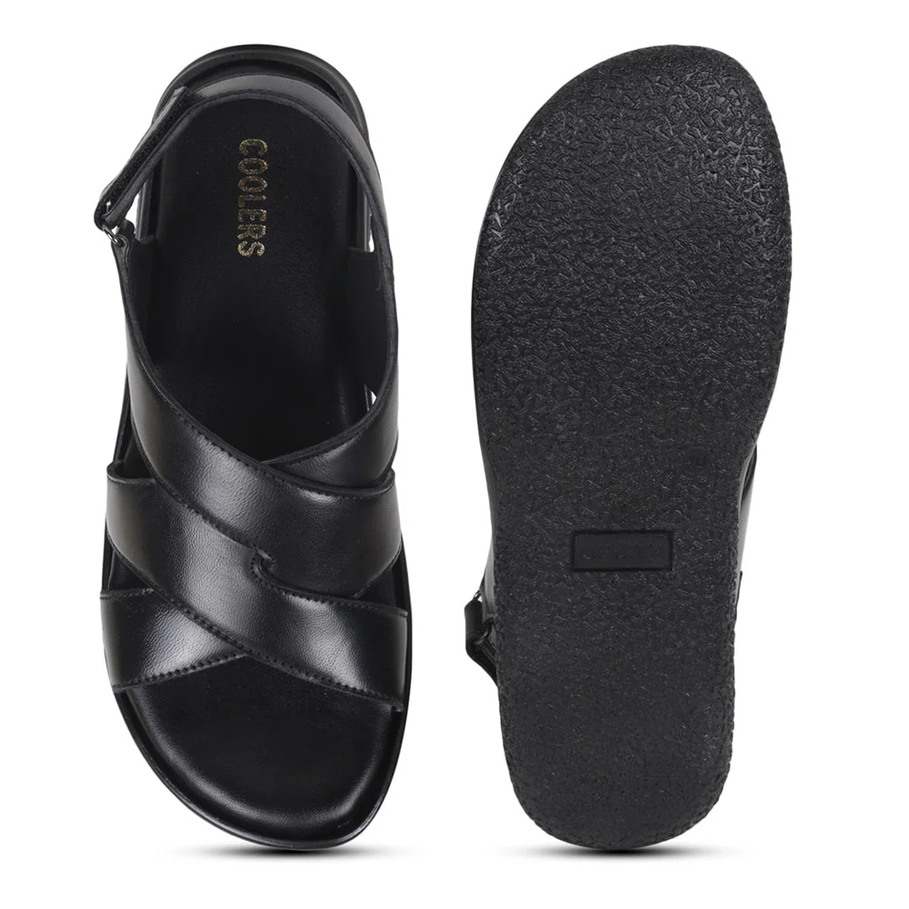 Coolers By Liberty Men VCL-35 Black Formal Sandal - Image 6
