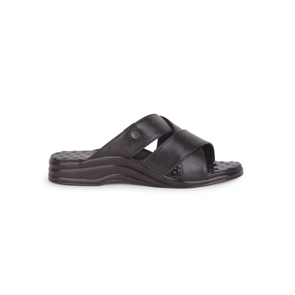 Coolers By Liberty Mens 7123-901 Brown Casual Slippers - Image 2