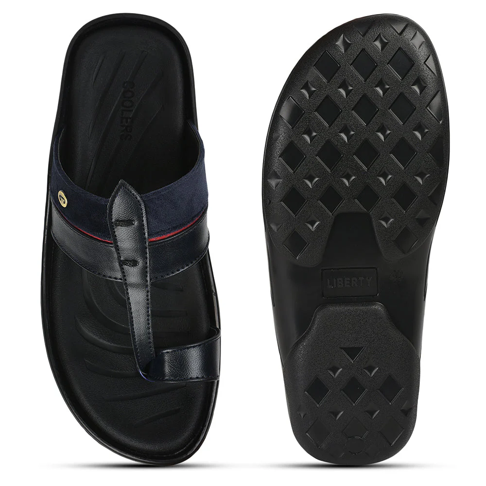 Coolers Casual Navy Blue Toe Ring Slipper For Men OLP-6 By Liberty - Image 6