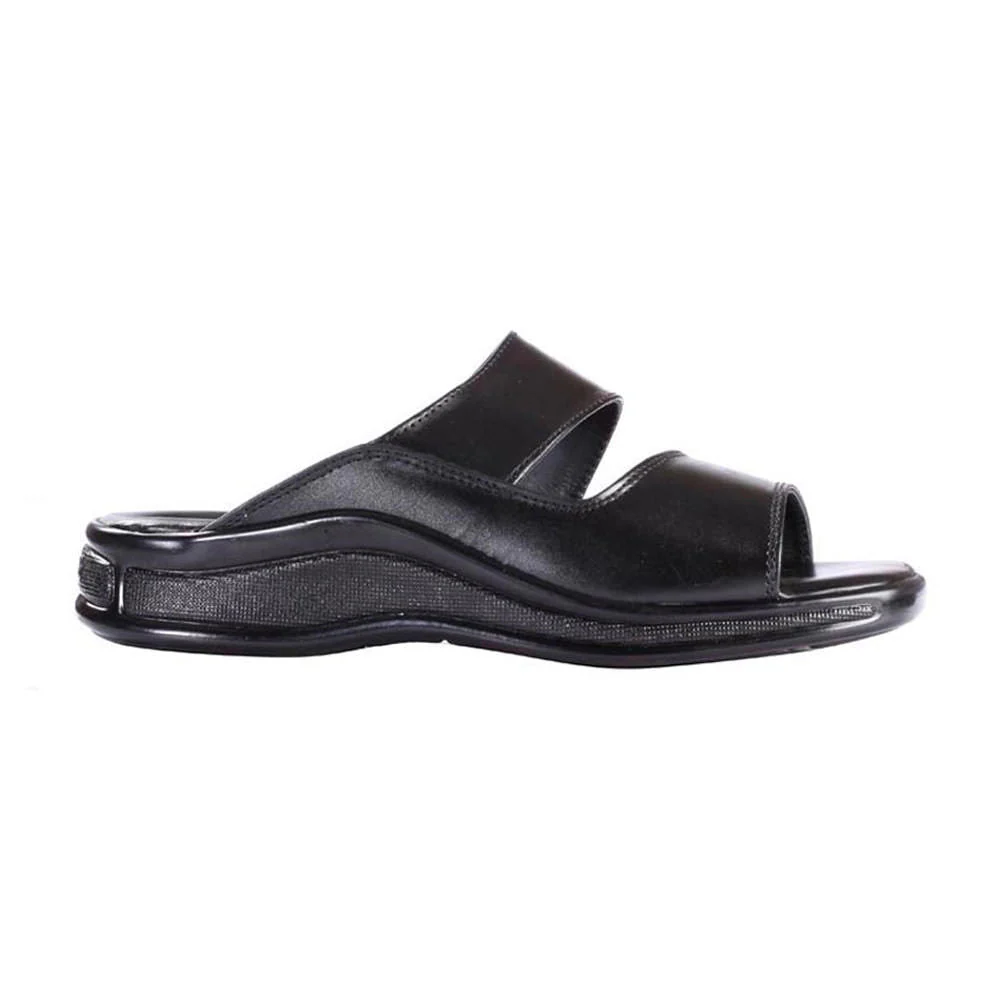 Coolers Casual Black Slippers For Men 2050-02 By Liberty - Image 2