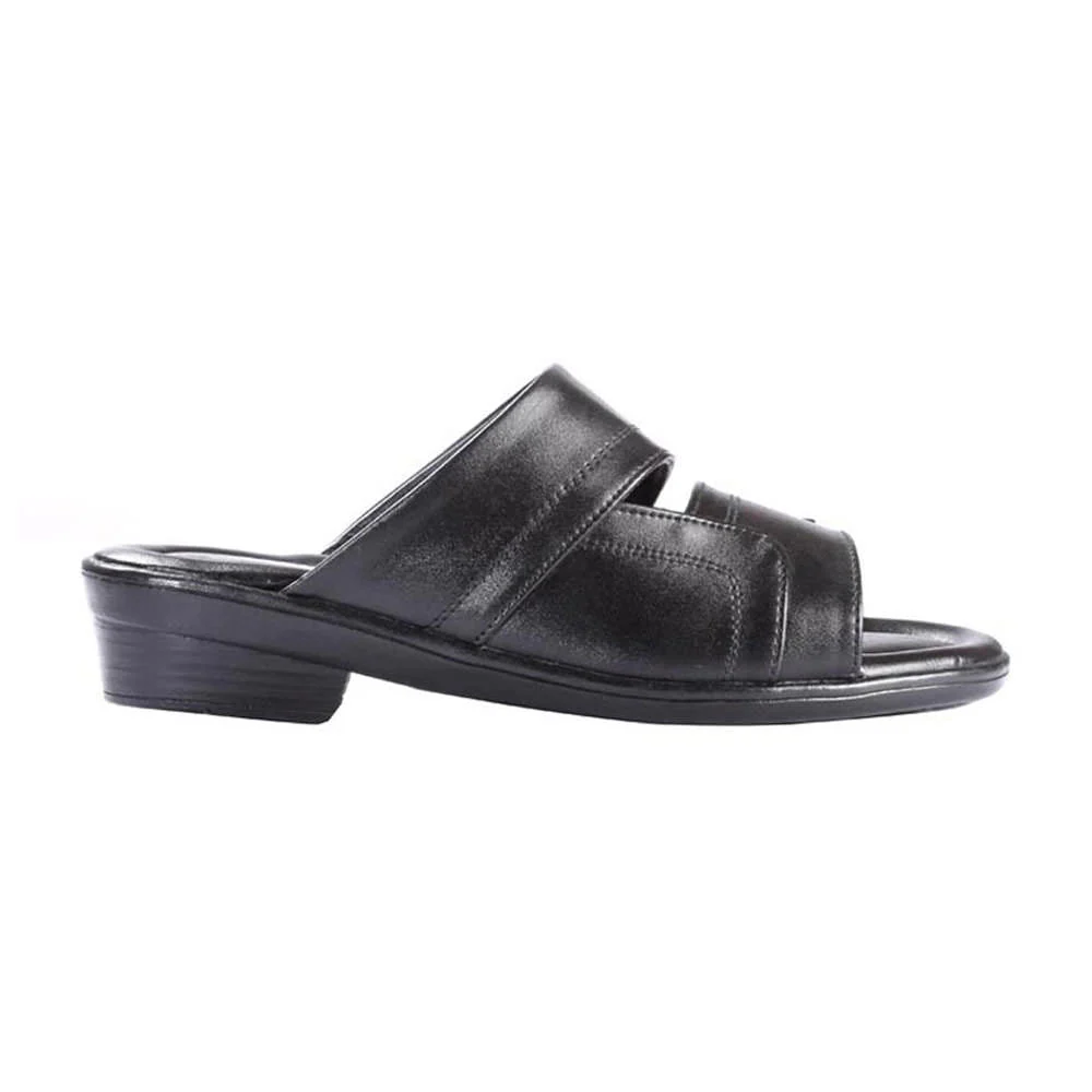 Coolers Casual (Black) Slippers For Men 7153-44 By Liberty - Image 2