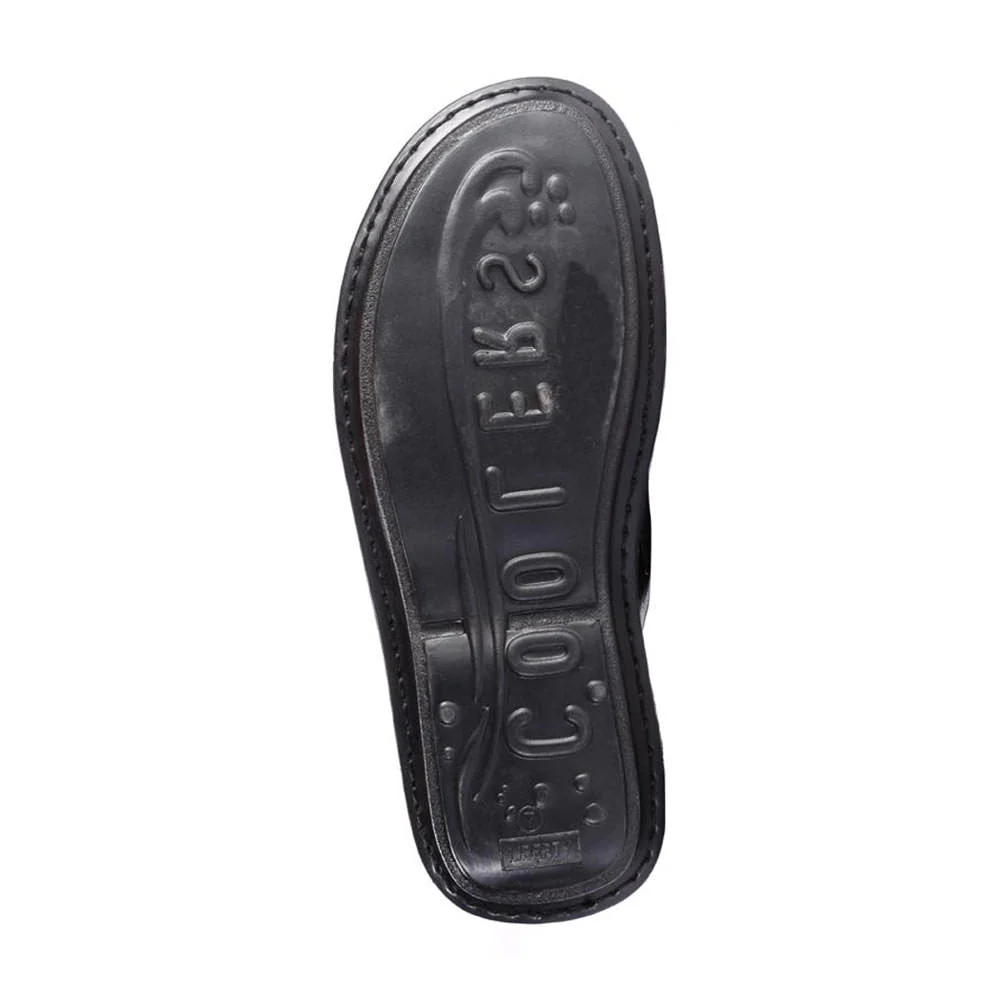 Coolers Casual (Black) Slippers For Men E278-01 By Liberty - Image 4