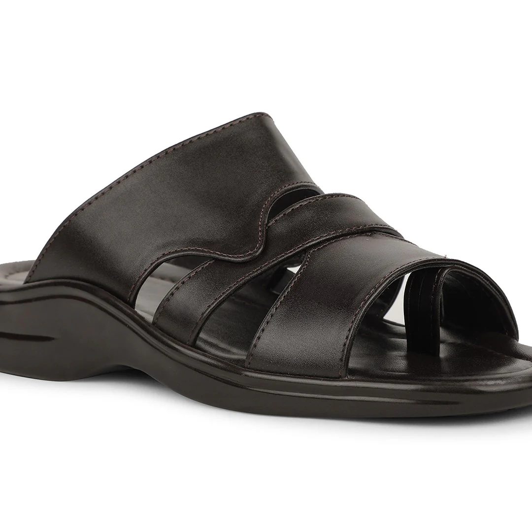 Coolers Casual Brown Slipper For Mens COOL99-636 By Liberty - Image 4