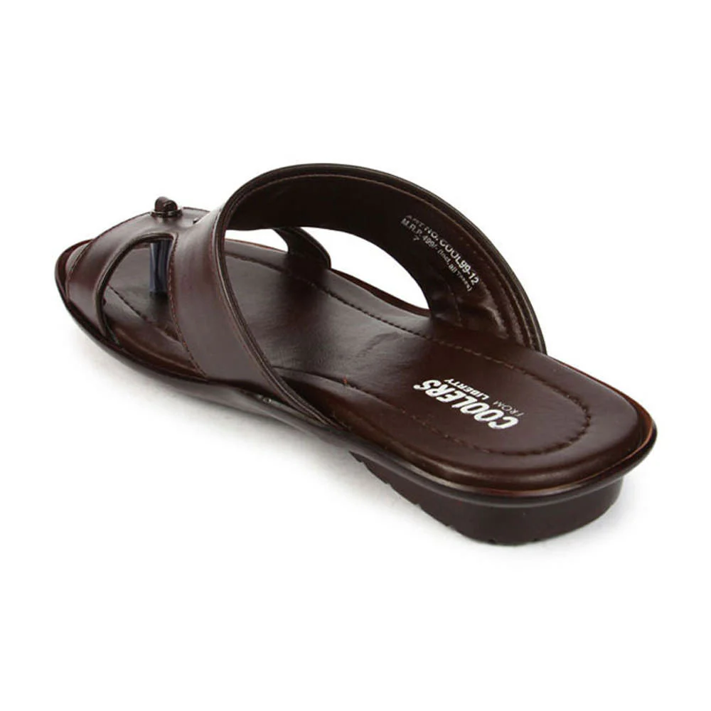 Coolers Casual (Brown) Slippers For Men COOL99-12 By Liberty - Image 3