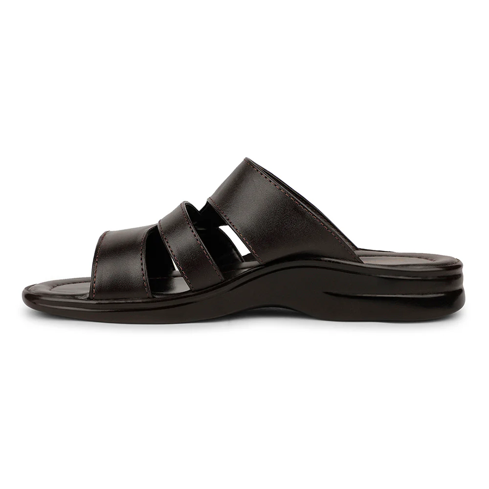 Coolers Casual Dark Brown Slipper For Mens COOL99-611 By Liberty - Image 3
