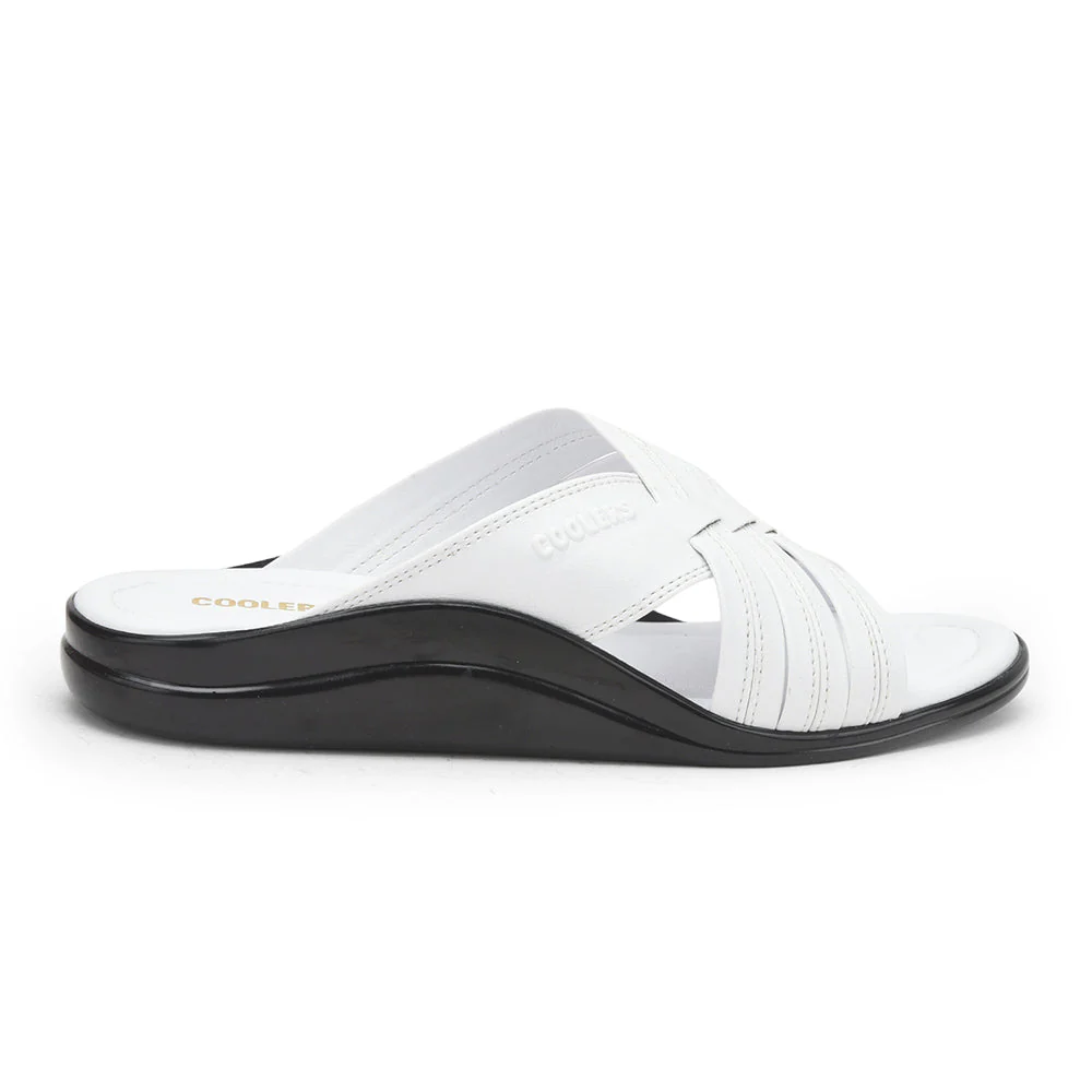 Coolers Casual Slippers For Men (White) TAYLOR By Liberty - Image 2