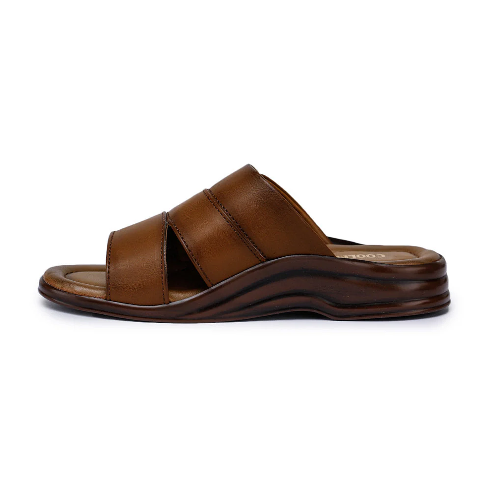 Coolers Casual (Tan) Slippers For Men 7123-310 By Liberty - Image 2