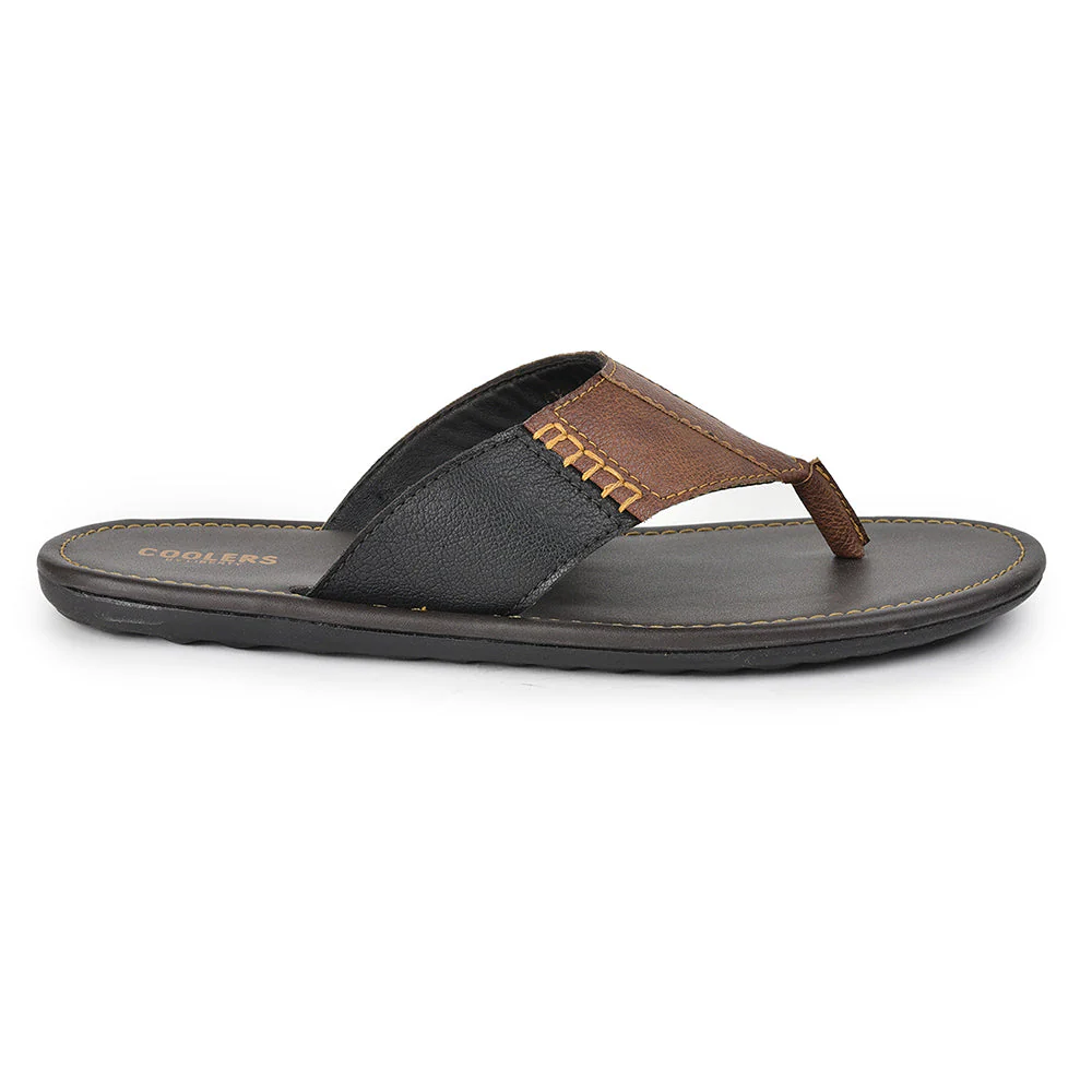 Coolers Casual Tan Slippers For Men AVN-13 By Liberty - Image 2