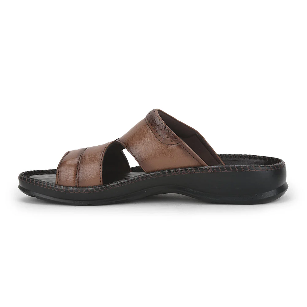 Coolers Casual (Tan) Slippers For Men STEAMER-02 By Liberty - Image 3