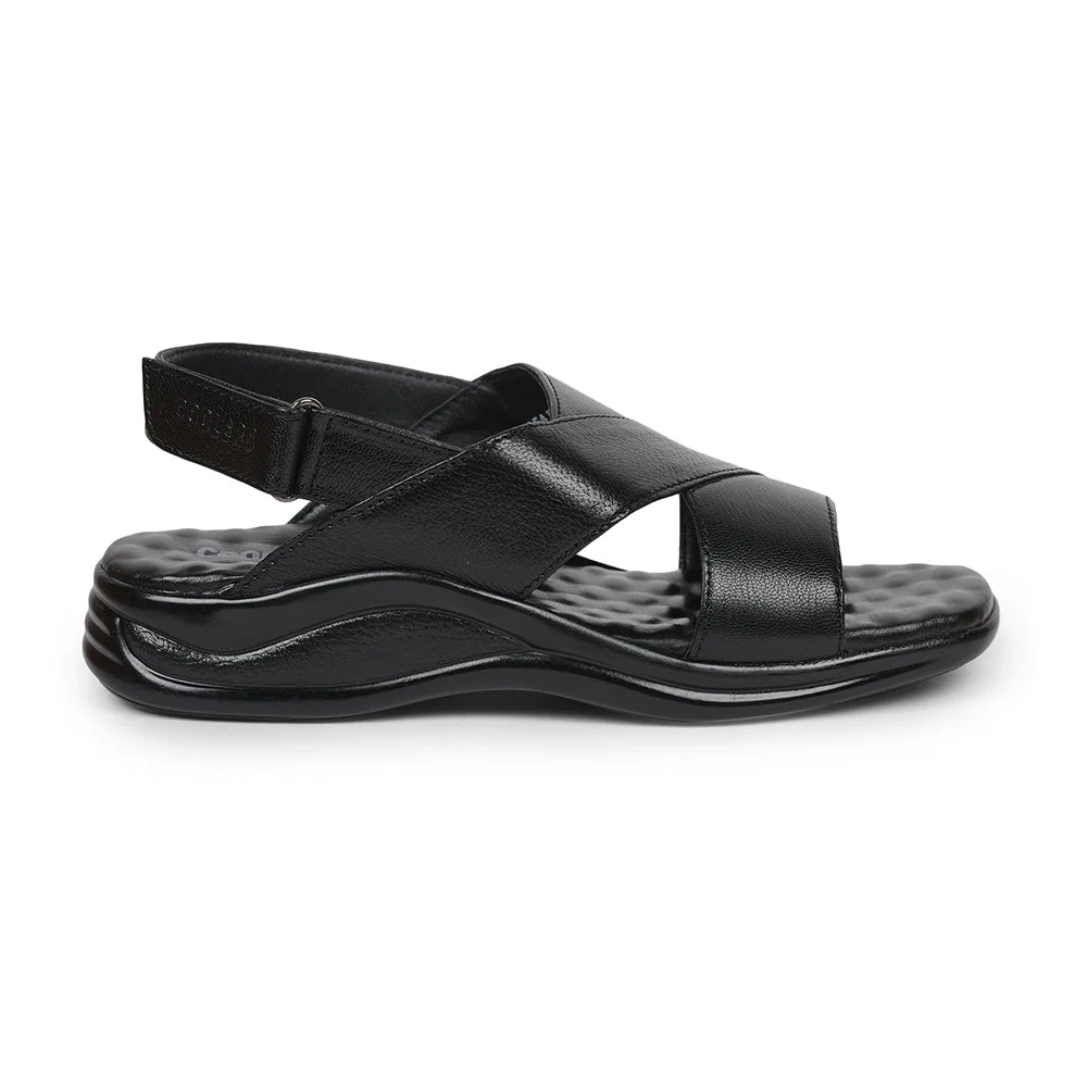 Coolers Formal (Black) Sandals For Men 2013-154 By Liberty - Image 2