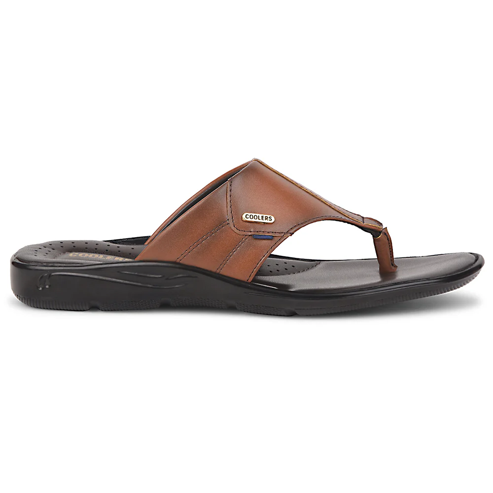 Coolers Tan Casual Slipper For Men COMFORT-3 By Liberty - Image 2