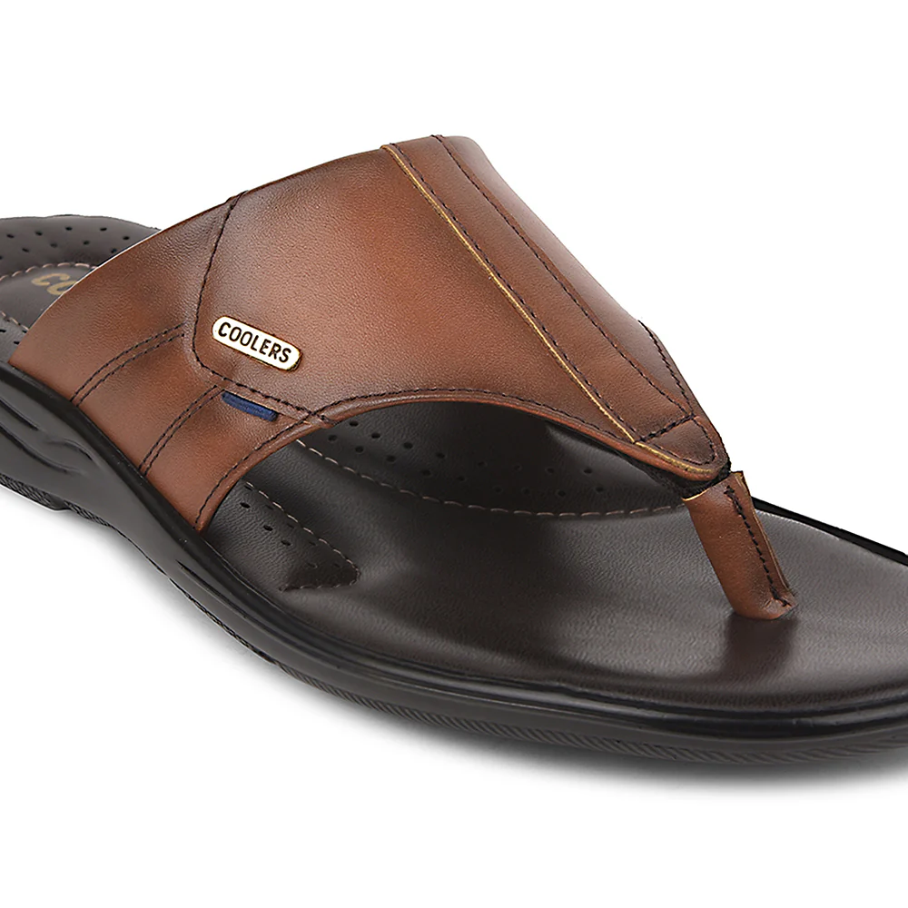 Coolers Tan Casual Slipper For Men COMFORT-3 By Liberty - Image 5