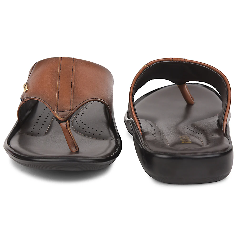 Coolers Tan Casual Slipper For Men COMFORT-3 By Liberty - Image 6