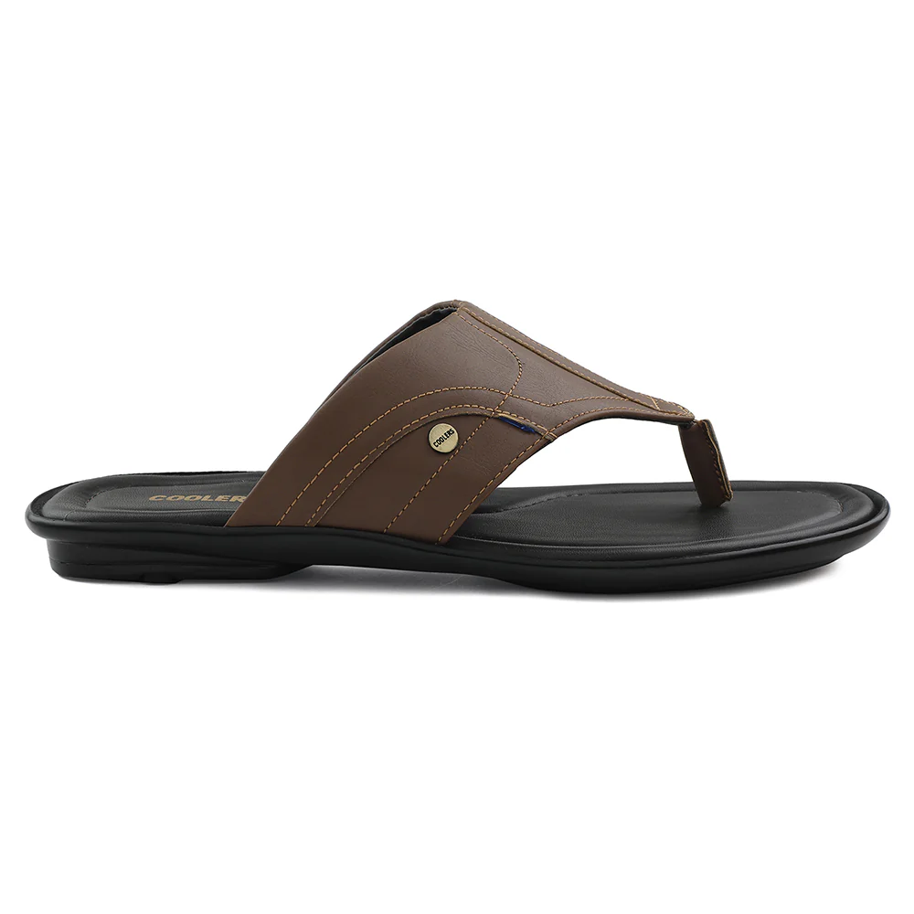 Coolers Tan Casual Slipper For Men LIGHTER-1 By Liberty - Image 2