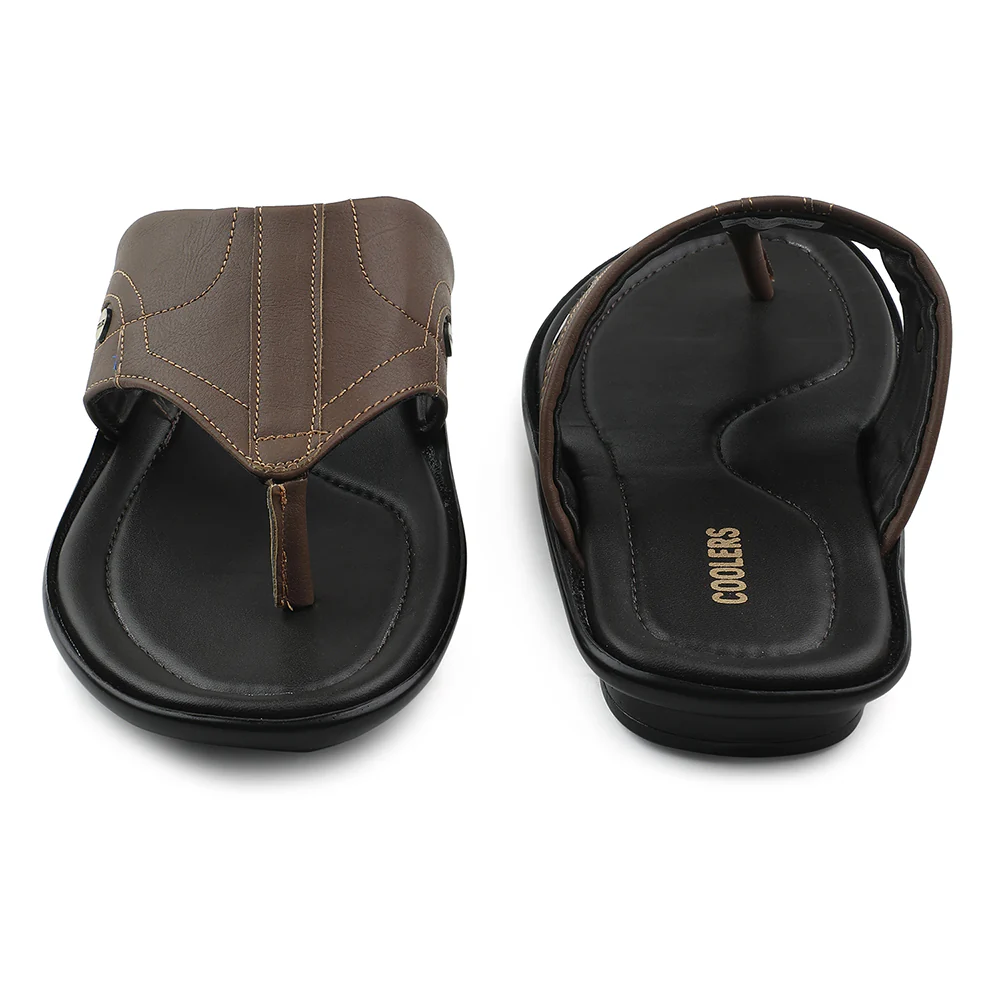 Coolers Tan Casual Slipper For Men LIGHTER-1 By Liberty - Image 6