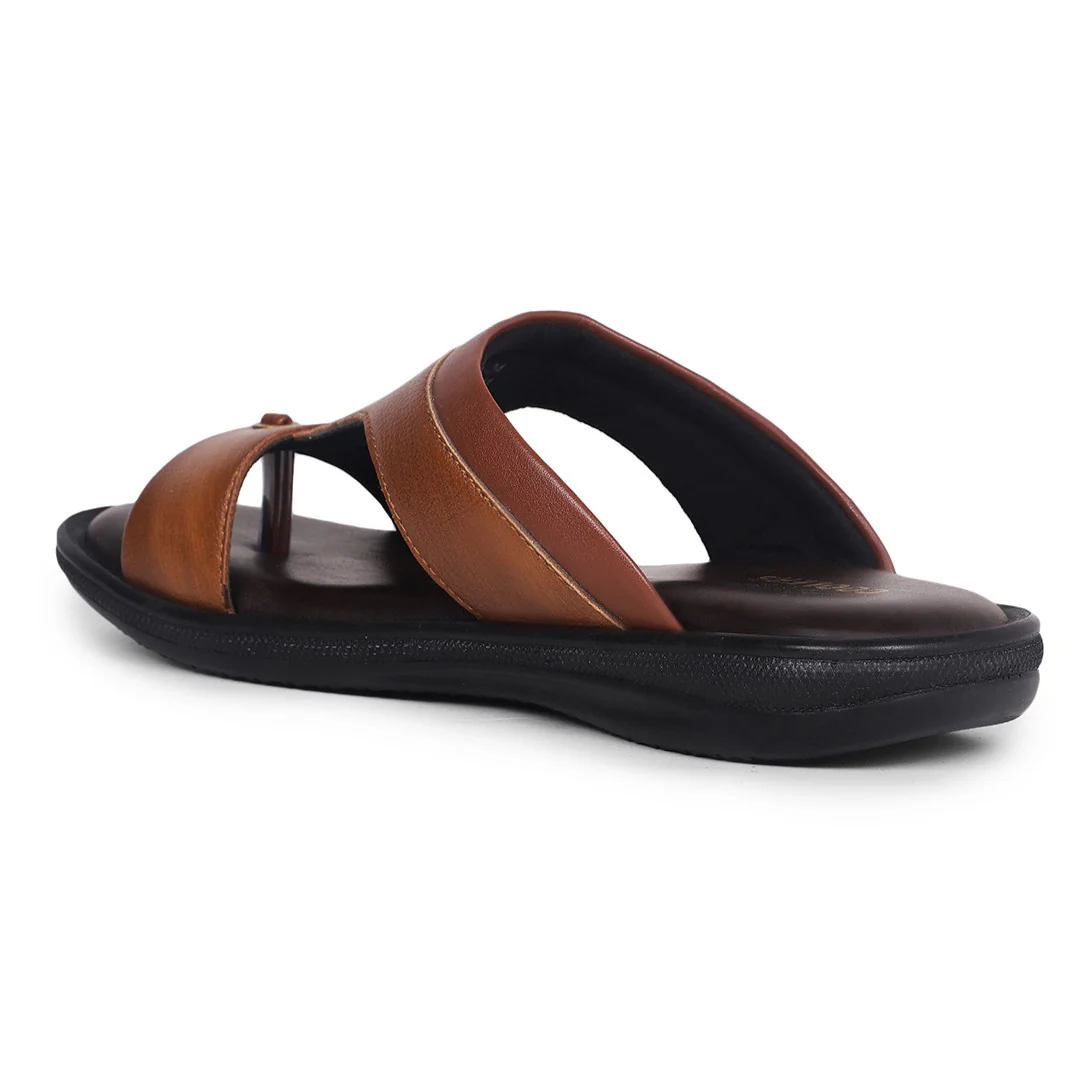 Coolers Tan Casual Slipper For Men VCL-24 By Liberty - Image 5
