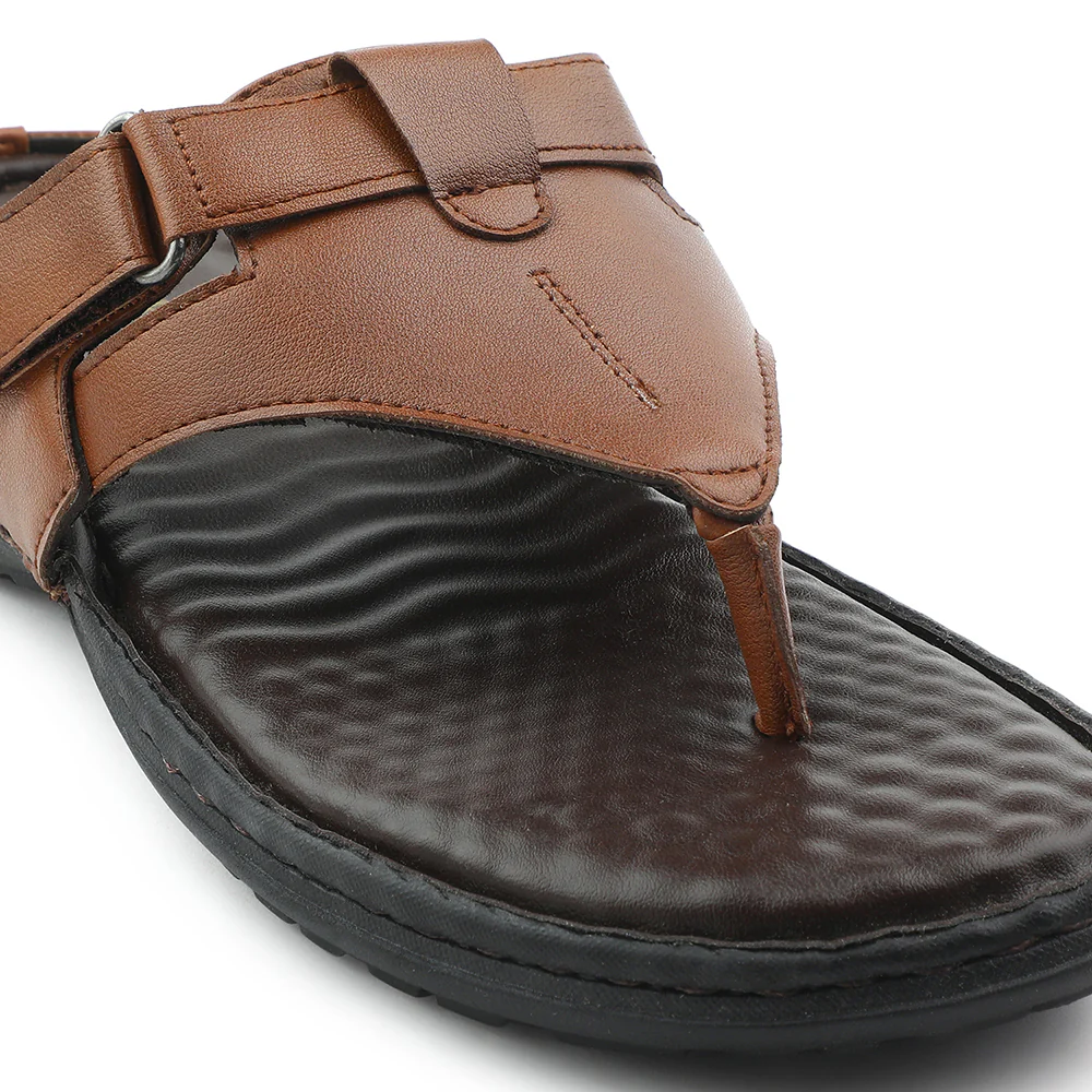 Coolers Tan Casual Slipper For Men VSL-13E By Liberty - Image 4