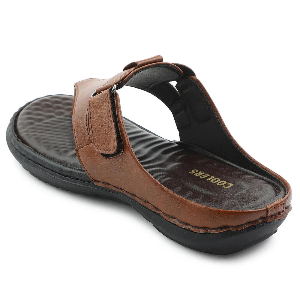 Coolers Tan Casual Slipper For Men VSL-13E By Liberty - Image 5