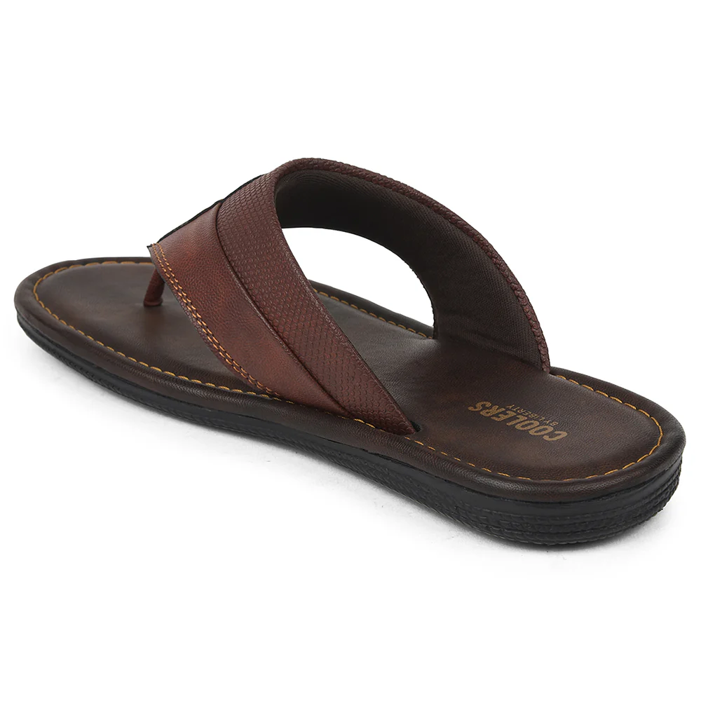 Coolers Tan Casual Slipper For Mens AOL-13 By Liberty - Image 5