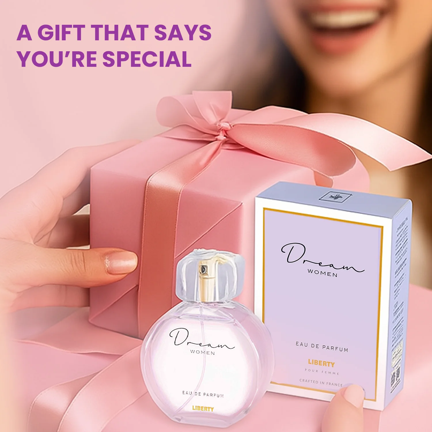 Liberty Luxury Dream Perfume for Women (100ml/3.4Oz), Eau De Parfum (EDP), Crafted in France, Long Lasting Smell, Soft Floral notes. - Image 7