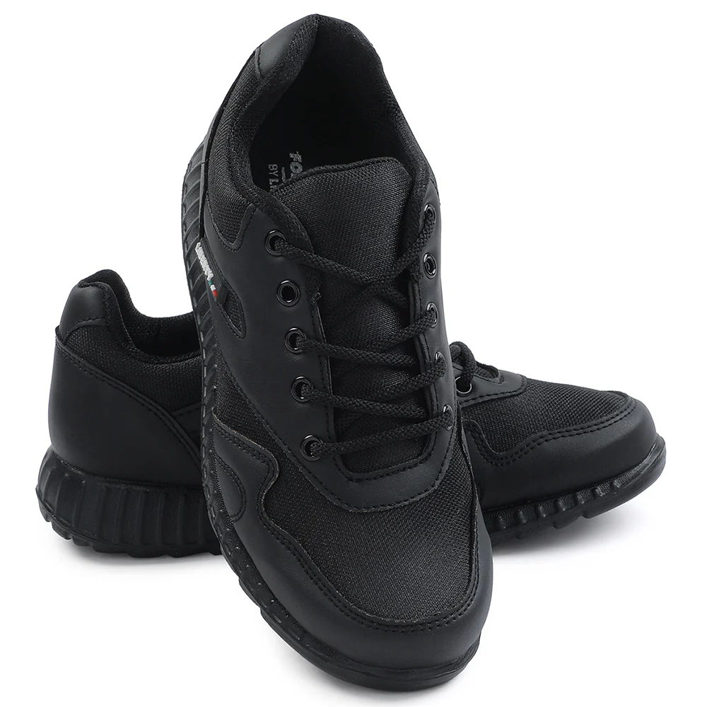 Force 10 Black Lacing Uniform School Shoes For Kids 9906-90GN By Liberty - Image 11