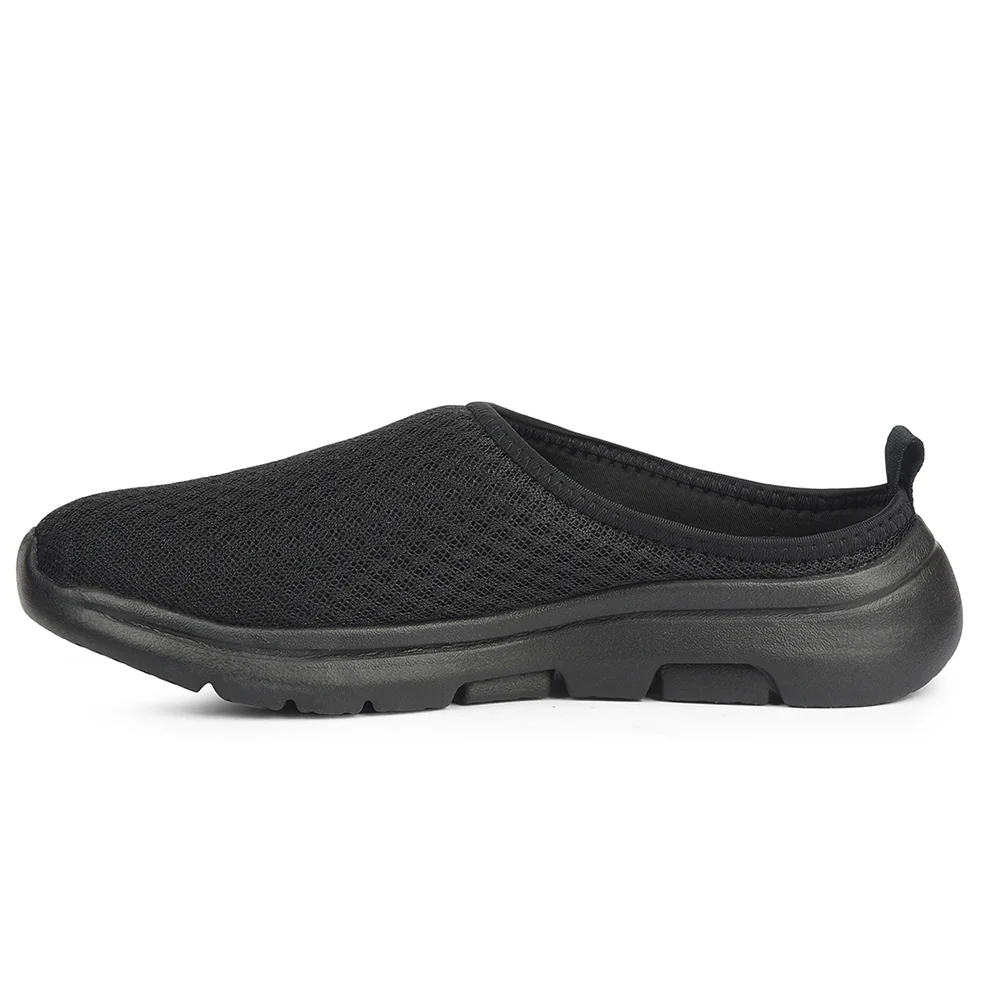 Force 10 Black Non Lacing Casual Mules For Men RWM-13 By Liberty - Image 3