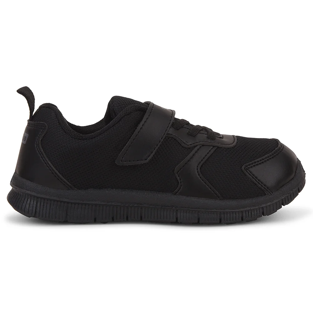 Force 10 Black Non-Lacing Uniform School Shoes For Kids TIGER By Liberty - Image 2
