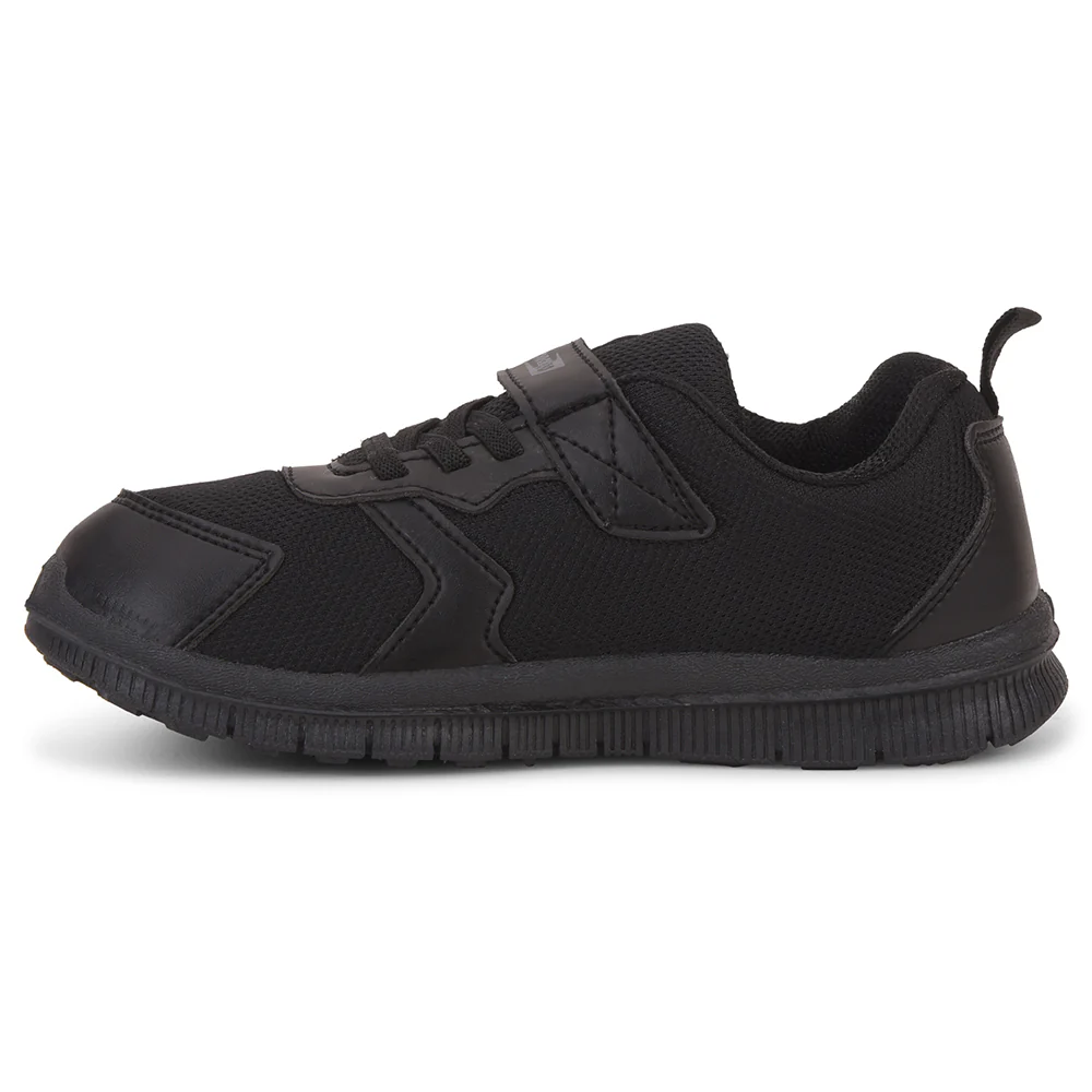 Force 10 Black Non-Lacing Uniform School Shoes For Kids TIGER By Liberty - Image 3