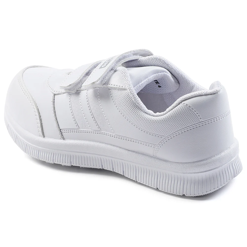 Force 10 White Non Lacing Uniform School Shoes For Kids GOLA-SCHV By Liberty - Image 9