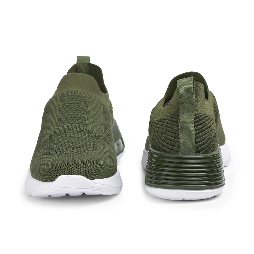 Force 10 By Liberty Men AIRTEK-1 Olgreen Sports Non Lacing Shoes - Image 5