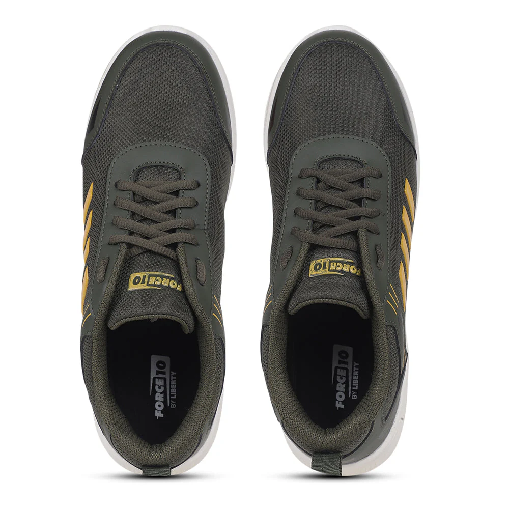 Force 10 By Liberty Men PTRON-1EB Olgreen Sports Lacing Shoes - Image 5
